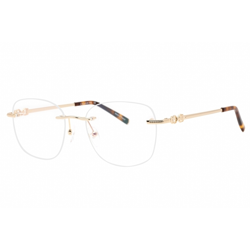 NWT Charriol PC71072-C01 54mm Shiny Gold Eyeglasses